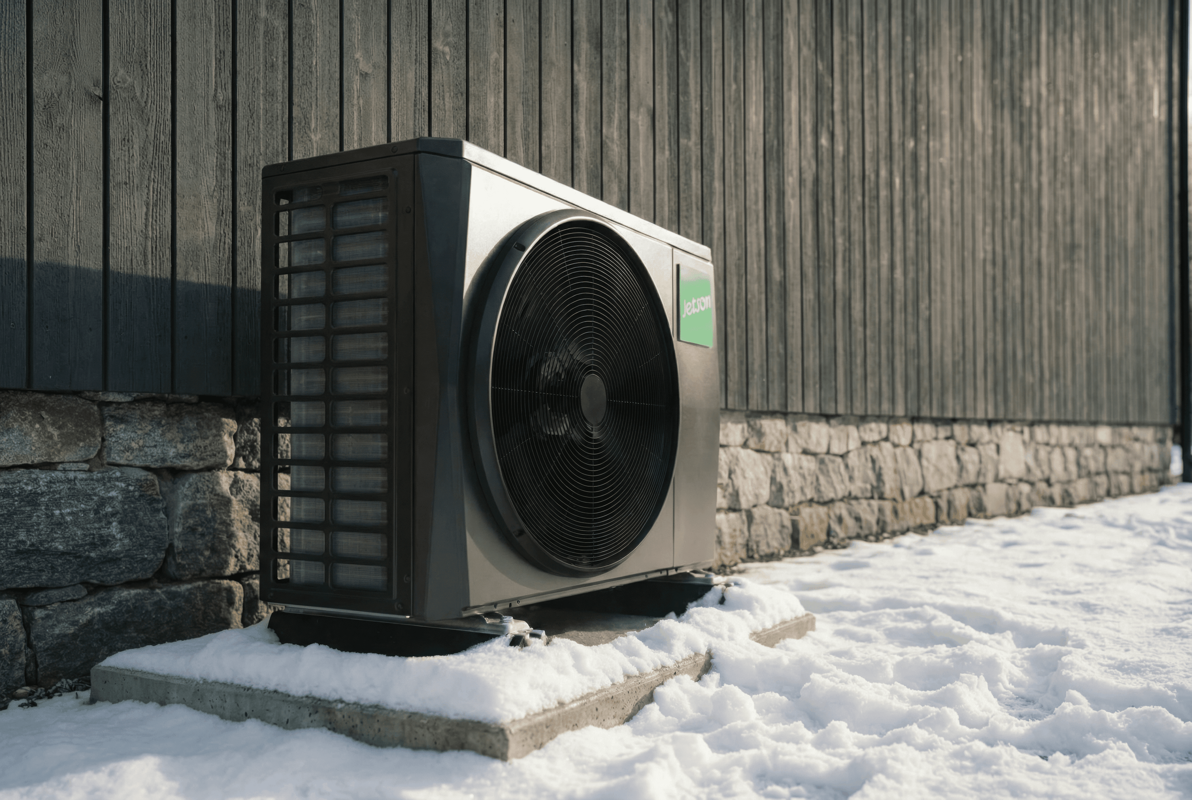 Jetson Air Heat Pump in the winter